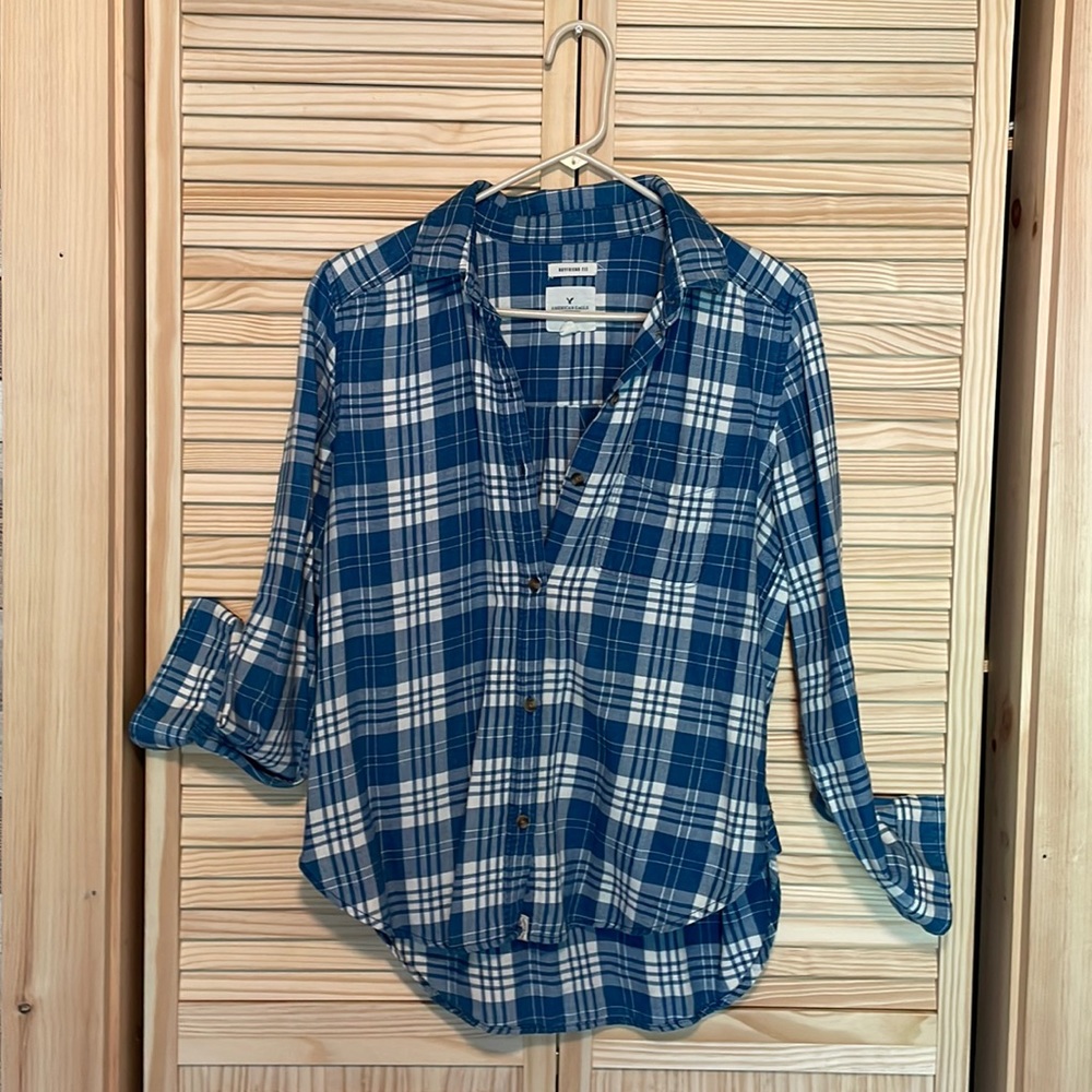 American Eagle Boyfriend button down shirt.